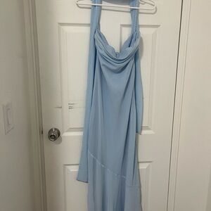 Peppermayo Light Blue Strapless Dress